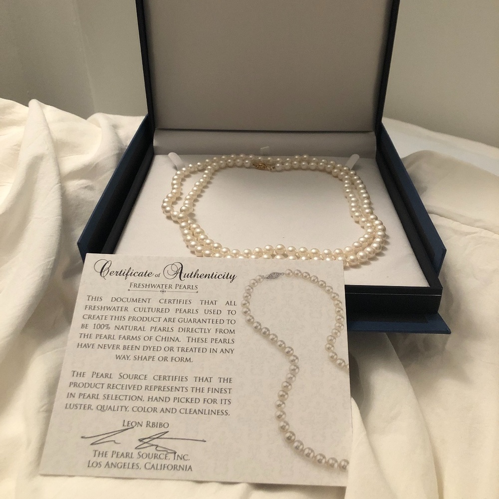 14K Gold Freshwater Pearl Necklace